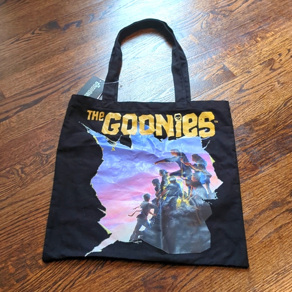 The Goonies Black Reusable Shopping Tote Bag NWT